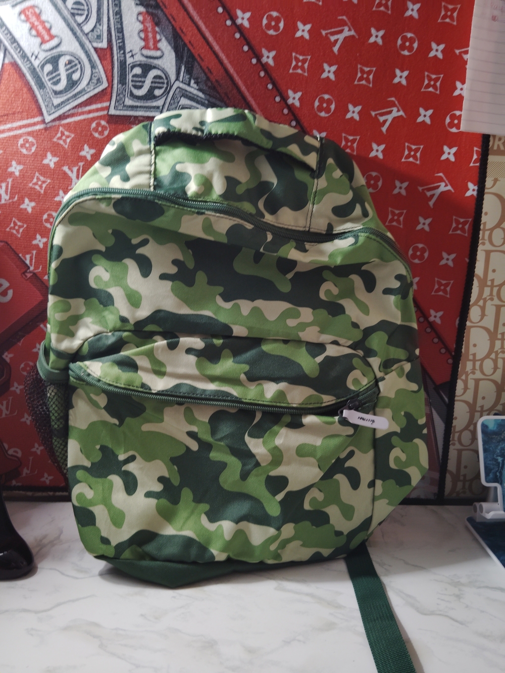 Camouflage Backpack for Kids - Green Camo